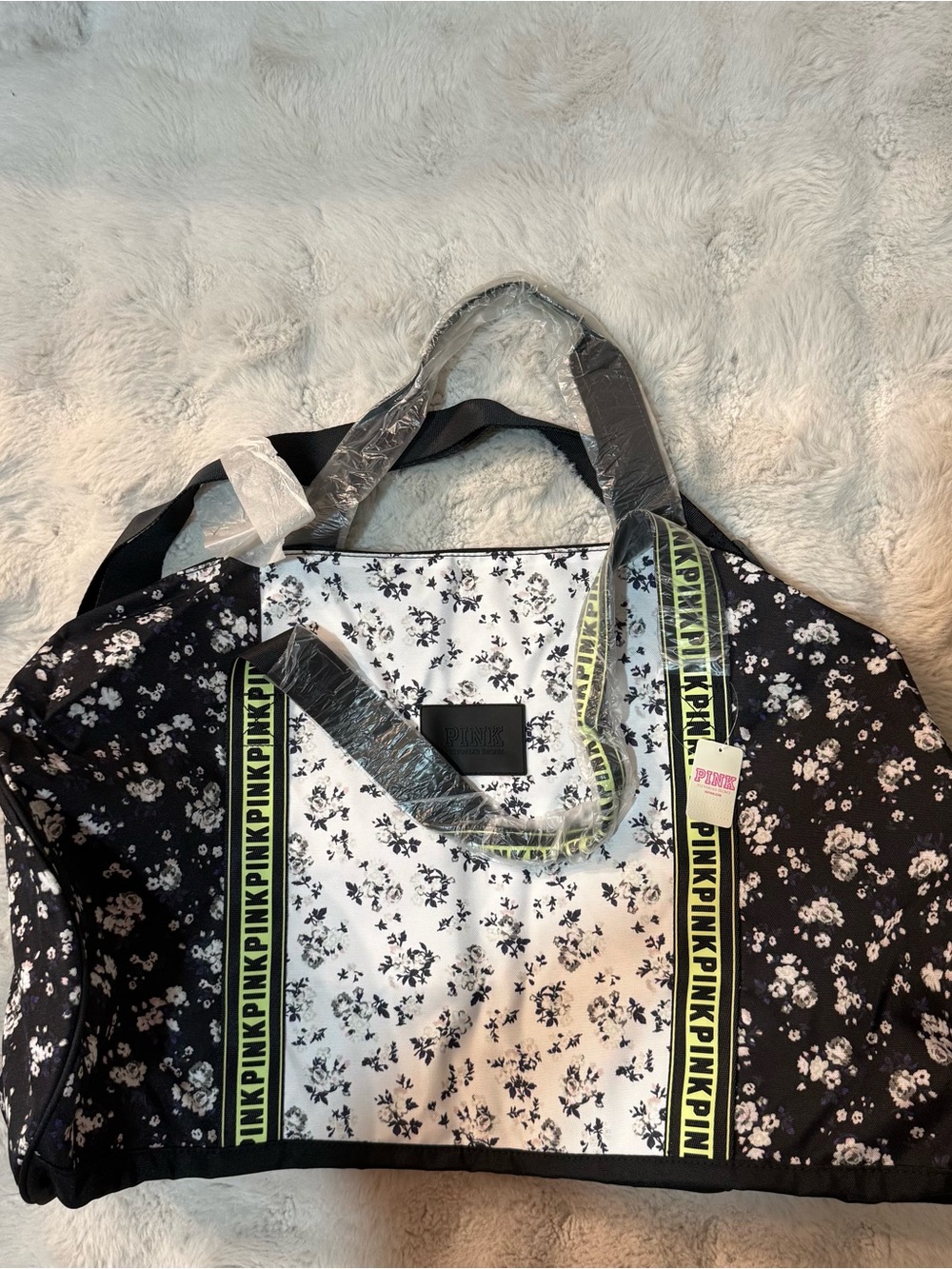 Victoria’s Secret PINK Floral Duffle Bag
